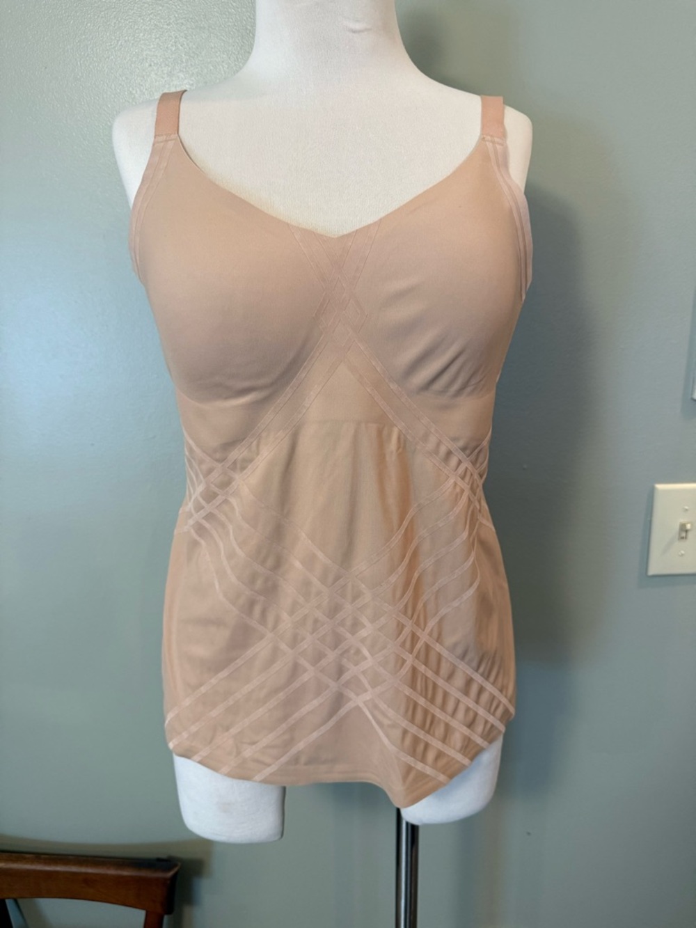 Honeylove Nude Shaping Camisole Tank with Built-In Support